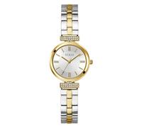 Guess Armbanduhr Array GW0762L5 Damen Quarz Bicolor Edelstahl Zirkonia silberfarben 28 mm