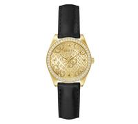 Guess Damen Uhr Armbanduhr BOA GW0989L1 LederSchwarz