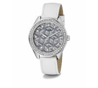 Guess Damen Armbanduhr G Gloss weiß, silber 36 mm GW0608L1