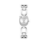 GUESS Damen Armbanduhr Gia mit silberfarbenem Edelstahlarmband, 3 Bar, Größe : 22 mm, GW0683L1