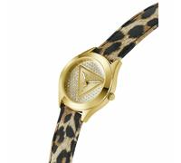 Guess Damen Uhr Armbanduhr Glitz Plaque GW0745L2 Leder