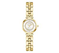 Guess Damen Armbanduhr Leena GW0994L2 – 26 mm, Edelstahl, Quarz, Mineralglas, Zirkonia, 5 ATM – Gold