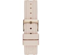 GUESS Damen Analog Japanisches Quarzwerk Uhr mit Silikon Armband GW0407L3