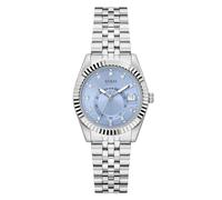 Guess Damen-Armbanduhr JADA Silber 34mm mit Edelstahlarmband & 3 bar Wasserschutz - GW0936L1