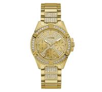 Guess Damen Armbanduhr Lady Frontier mit goldfarbenem Edelstahlarmband, 5 Bar, Gehäusedurchmesser: 40 mm, W1156L2