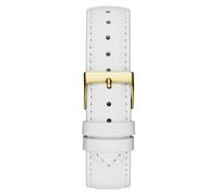 Guess Damen Armbanduhr LADY IDOL Lederarmband weiß 38 mm GW0596L1