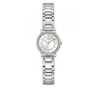 Guess Damen Armbanduhr Melody mit silberfarbenem Edelstahlarmband, 3 Bar, Gehäusedurchmesser: 28 mm, GW0468L1