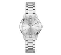 Guess Damen-Armbanduhr Mist Silber 35mm mit Edelstahlarmband & 3 bar Wasserschutz - GW0948L6