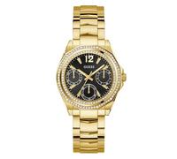 Guess Damen Armbanduhr RITZY GW0685L4 – Multifunktions-Quarzuhr, Edelstahlband, Datum, 36 mm, gold