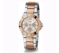 Guess Damen Armbanduhr Sunray Multifunktion rosegold, silber 36 mm GW0616L3