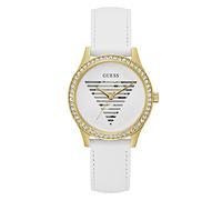 GUESS Damen-Armbanduhr von Lady Idol, analog, Quarz, mit Lederarmband.