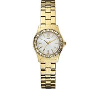 Guess Damen-Armbanduhr XS Mini Sparkle Analog Quarz Edelstahl beschichtet W0025L2