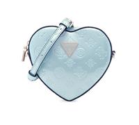 GUESS Damen Arnela Mini Heart Bag Umhängetasche, Puderblaues Logo