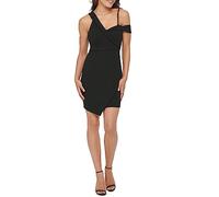 Guess Damen Assym Etuikleid, Schwarz, 44