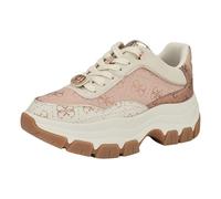 Guess Damen Berrett Sneaker, Hellrosa Logo Multi 680, 39 EU