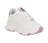 Guess Damen Calebb Sneaker, Weiß/Rosa 147, 37 EU