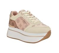 GUESS Damen Camrio Sneaker, Light Pink/Brown Logo Multi 680, 42 EU
