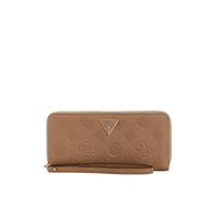 GUESS Damen Cresidia Around Large Zip Wallet Clutch, Dark Taupe, Einheitsgröße