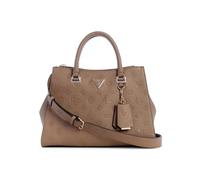 GUESS Damen Cresidia Society Umhängetasche Schulranzen, Griffe Oben, Dark Taupe