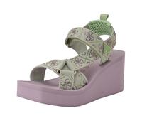 Guess Damen Dawsin Keilsandale, Light Green/Purple Rhinestone Logo 330, 41 EU