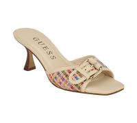 Guess Damen Dista Sandale mit Absatz, Multi Ivory 101, 39.5 EU