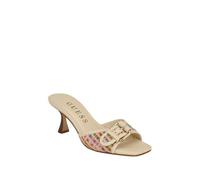 GUESS Damen Dista Sandale mit Absatz, Multi Ivory 101, 41 EU