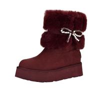 GUESS Damen Dowry, Dunkelrot 600, 38.5 EU