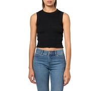 GUESS Damen Eco Ärmelloses Claire Smock Tank Top, Schwarz (Jet Black), Mittel