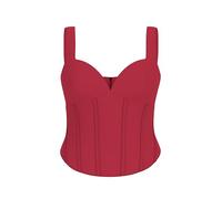 GUESS Damen Eco ärmelloses Jadore Korsett-Top, Sirene Red, Large