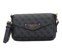 Guess Damen ECO Brenton Flap SHO Tasche, Coal Logo
