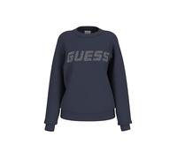 GUESS Damen Sweatjacke CECILIA Eco Scuba Zip mit Stehkragen Schwarz Größe S