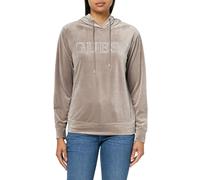 GUESS Damen Eco Couture Hoodie Sweatshirt, Schiefermalve, M