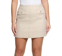 Guess Damen Tweed-Rock, offwhite, Gr. M