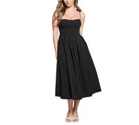 Guess Damen Eco Es Sleeveless Carmela Dress Kleid, Schwarz (Jet Black), Klein