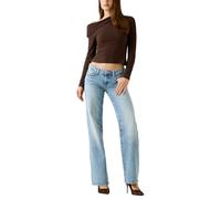 Guess Damen Eco Low Rise Slouchy, Rosenblüten-Waschung, 28