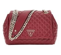 GUESS Damen Eco Rianee Convertible Crossbody Flap Umhängetasche, Claret