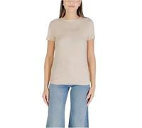 Guess Damen T-Shirt Briana Eco Kurzarm Active Cemento Größe M