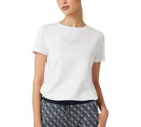 Guess Damen T-Shirt Briana 488206 Eco Kurzarm Weiß Größe M