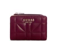GUESS Damen Edita Zip Around Card Case Wallet, Burgunder, Einheitsgröße
