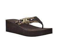 GUESS Damen Ediva Keilsandale, Braun 201, 39.5 EU