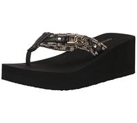 GUESS Damen Ediva Keilsandale, Schwarz 001, 41 EU