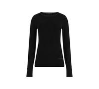 Guess Damen Elinor RN LS SWTR Pullover Sweater, Schwarz, L