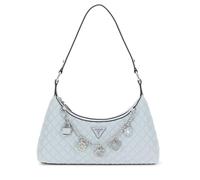 GUESS Damen Everlee Top Zip Shoulder Bag Umhängetasche, Blau-Misty Blue