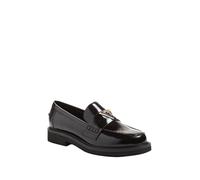 GUESS Damen Fabulon Flache Sandale, Schwarz 001, 37.5 EU
