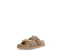 GUESS Damen FATEMA2 Sneaker, Beige/braun, 38 EU