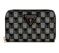 GUESS Damen G Wave SLG Medium Zip Around Wallet, Schwarzes Logo, One Size, G Wave SLG Medium Zip Around