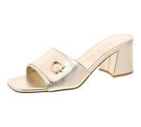 GUESS Damen Gallai Sandale mit Absatz, Gold 710, 38.5 EU