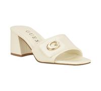 GUESS Damen Gallai Sandale mit Absatz, Ivory Patent 152, 37.5 EU