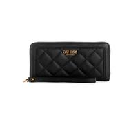 Guess Damen Geldbörse, ABEY SLG LARGE ZIP A, SWQB8558460-BLA, Maße 21x10x2 cm, Schwarz