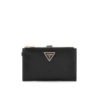 Guess Geldbörse Laurel II SLG - Organizer mit doppeltem Reißverschluss, Schwarz